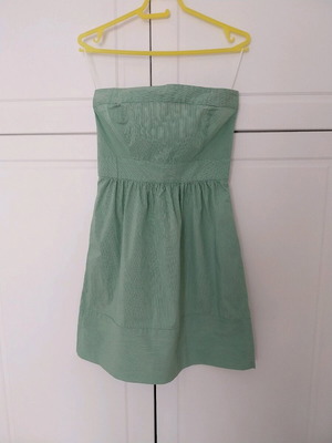 Zara dress like new, strapless, summer, green, size S