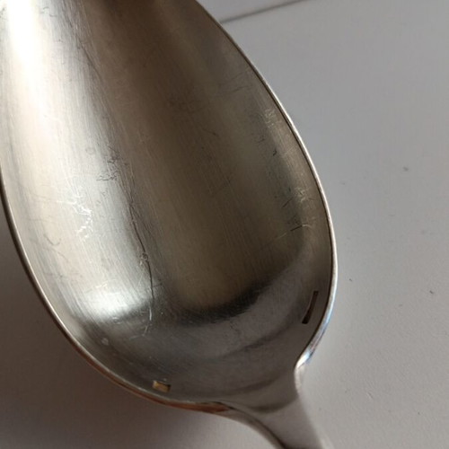 Christofle Large Serving Spoon Baguette Fidelio used, 27cm