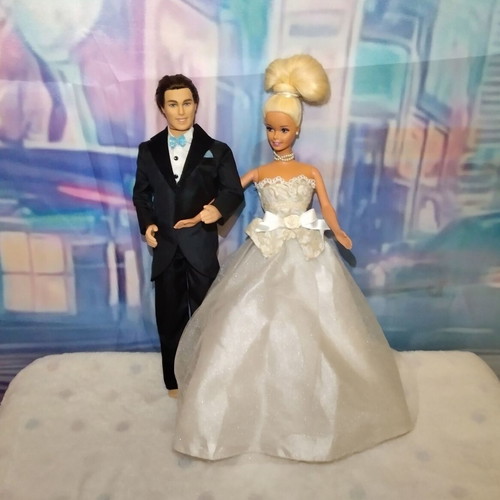 Wedding Day Barbie (1997) and Classic Groom Wedding Day Ken (1997) dolls