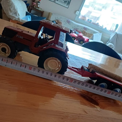 Fiat Winner F130 tractor collectible die-cast model used with trailer
