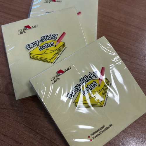 Sticky notes, pack of 3