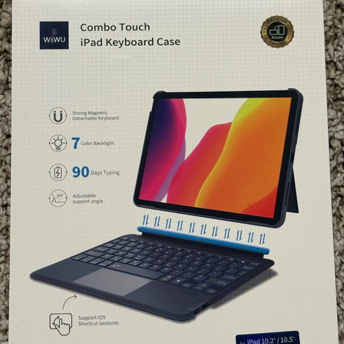 iPad case 10.2/10.5 inch with wireless keyboard like new