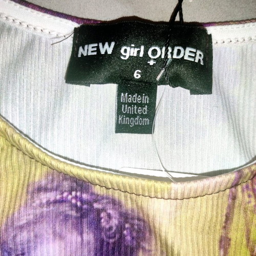 New Girl Order baby tee t-shirt new with psychedelic renaissance art design
