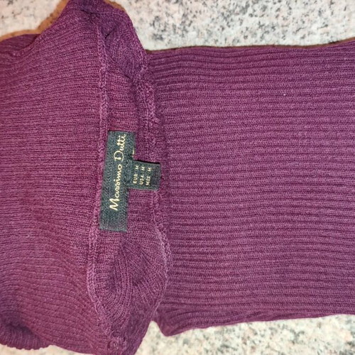 Massimo Dutti women's burgundy turtleneck sweater like new, size M