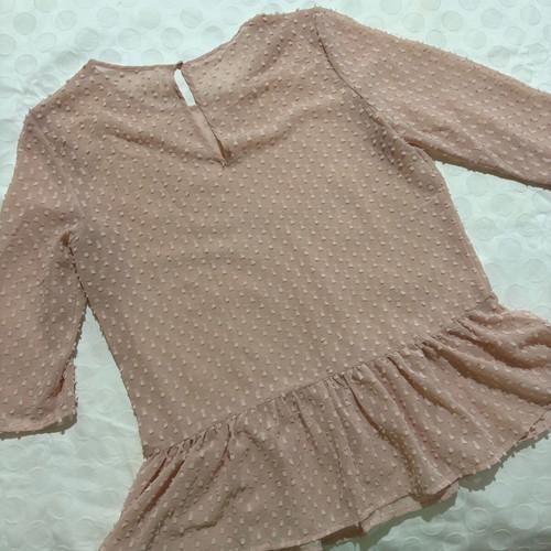 Transparent blouse pink size M like new