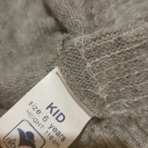 Alouette wool bolero gray for 6 years like new