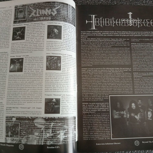 Beyond The Realms Of Death fanzine like new, Spanish