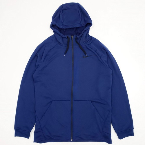 Nike 860465 Dri-Fit Dry Hoodie FZ Fleece men's sweatshirt like new, size L, blue