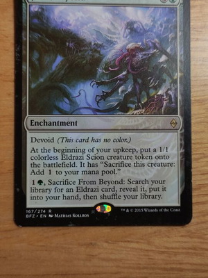 From Beyond Magic the Gathering card like new BFZ