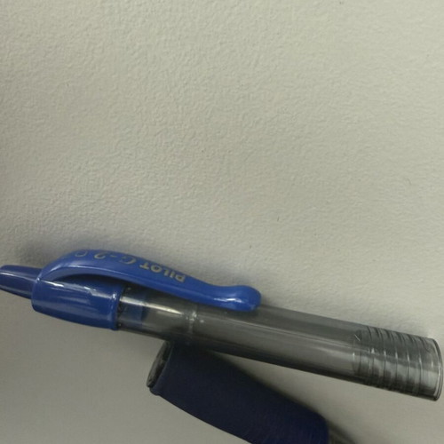 Pilot blue pen used, broken