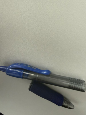 Pilot blue pen used, broken