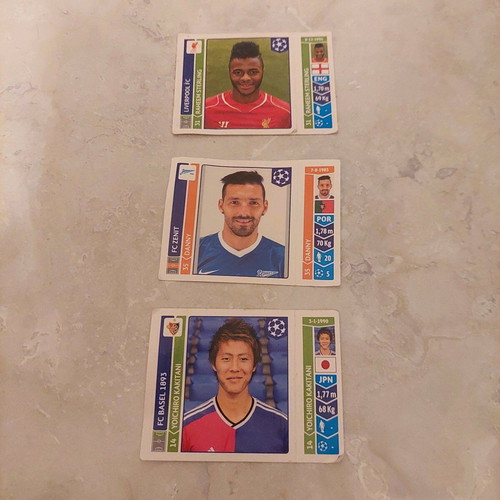 Panini collectible stickers 2014-2015 new, set of 3