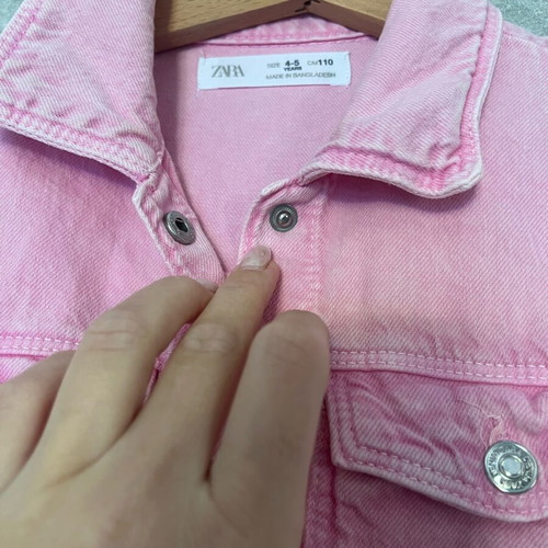 Zara girls' denim dress like new, pink, -  9,00 - Vendora.cy
