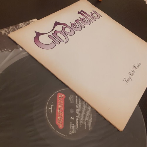 Cinderella Long Cold Winter LP album used, Greek pressing with insert