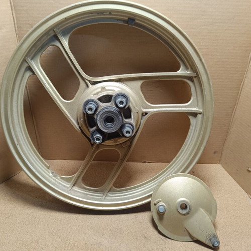 TZR 125 1987 rear alloy wheel with drum brake hub