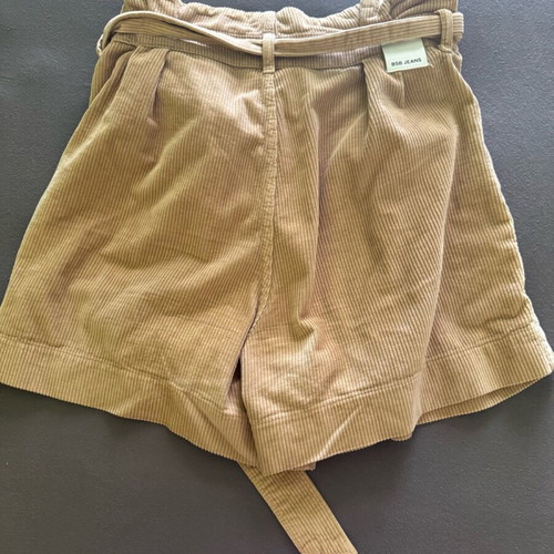 BSB shorts high-waisted with belt corduroy fabric like new beige size M