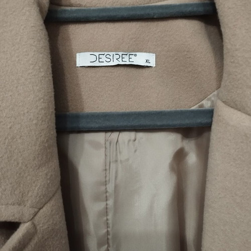 Desiree beige coat, warm lined