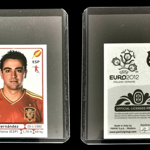 Xavi Hernández Euro 2012 Panini Sticker #296 New