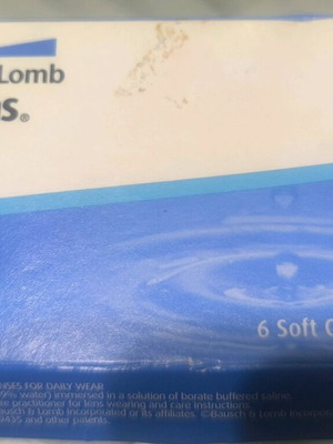 Bauch & Lomb contact lenses myopia 5 diopters new, set of 2 pairs