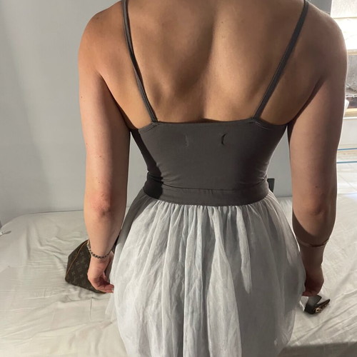 Abercrombie Fitch dress XS with tulle, like new, gray