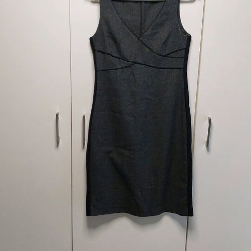 Bianco sleeveless dress used grey/black one size