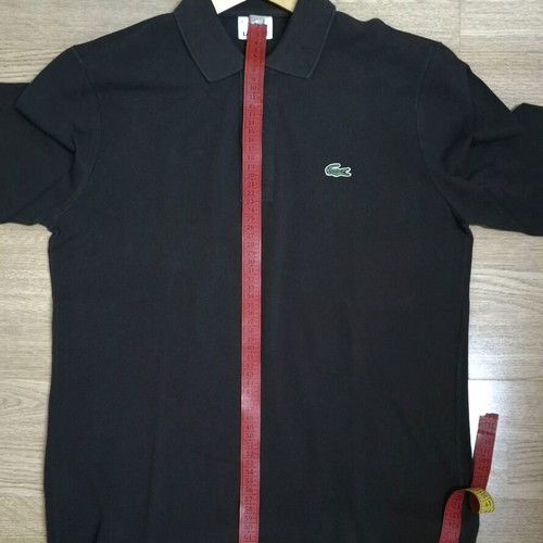 Brown Lacoste long-sleeve polo like new, size 3 Small