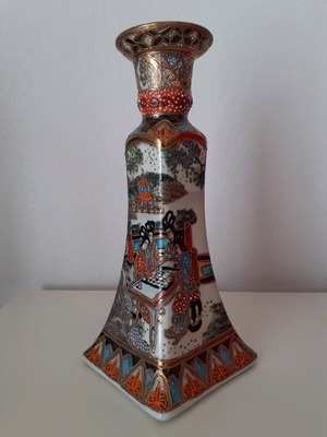 Κηροπήγιο Royal Satsuma σαν καινούργιο, στυλ chinoiserie 80s–90s
