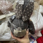 Door stopper rabbit new, gray, large