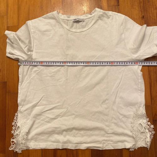 Zara cotton white blouse medium like new