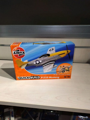 Mustang airplane new, easy assembly without glue
