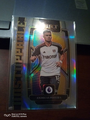 Panini Select 2023-24 Premier League Andreas Pereira Unstoppable silver σαν καινούργιο