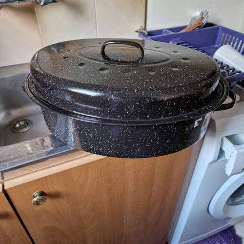 Enamel Roasting Pan new, 45cm x 35cm