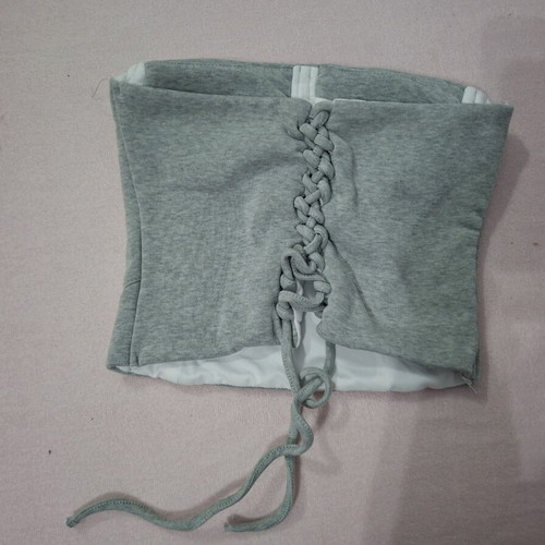 Strapless corset top new, grey, size S