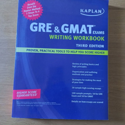 Gmat Gre exam workbook like new, English