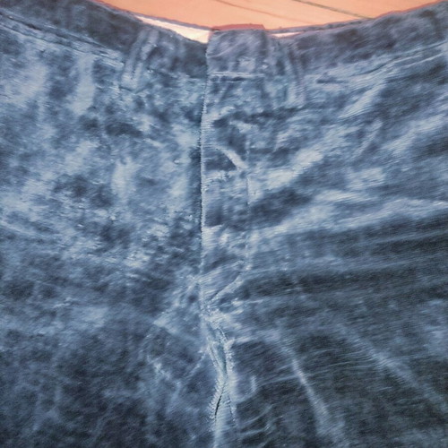 Velvet flare trousers blue used, size XS
