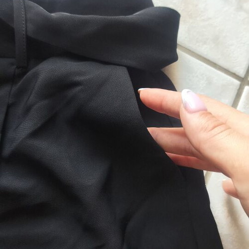 High-waisted bermuda shorts A-Style black used, size S