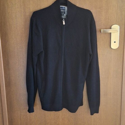 Berto Lucci Milano men's cardigan 2XL black like new
