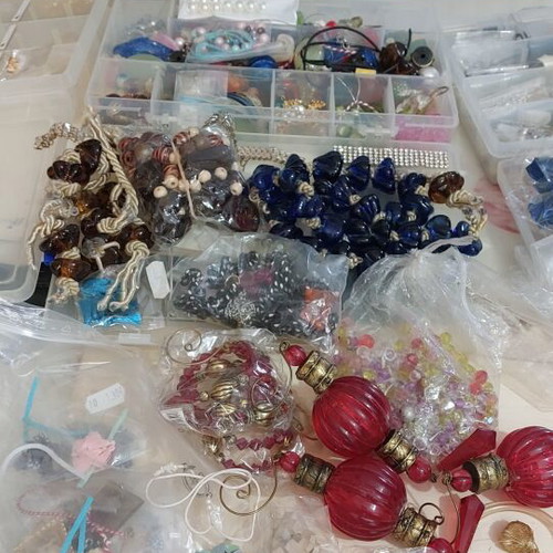 Craft supplies new, buttons, pins, chains, beads and more