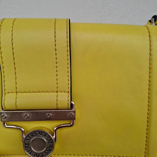 Versace Jeans shoulder bag like new, yellow