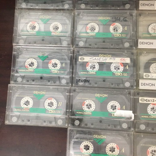 Denon DX1 cassette cases used, pack of 36