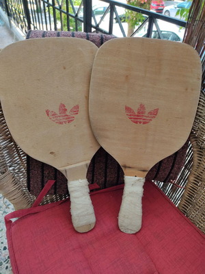 Beach rackets used