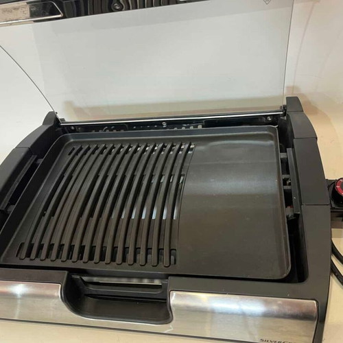 Silvercrest electric tabletop grill with glass lid 10x44x33