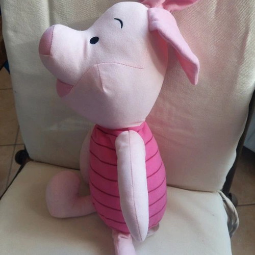 Large vintage Piglet plush 50 cm, Winnie the Pooh