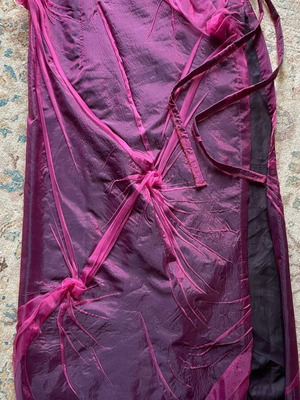 Pareo skirt with scarf and tailor-made inner skirt like new