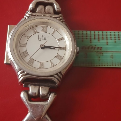 Lousir watch like new, 925 silver with stainless steel case