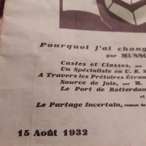Prewar newspaper 'LE -ANNALES' used, set of 5