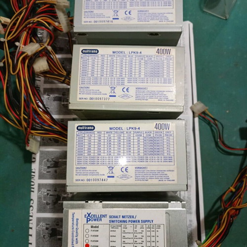 Power supplies used LPK9-4 400w and IT ATX350