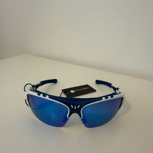 PolarSky Polarized Sports Sunglasses New White Blue