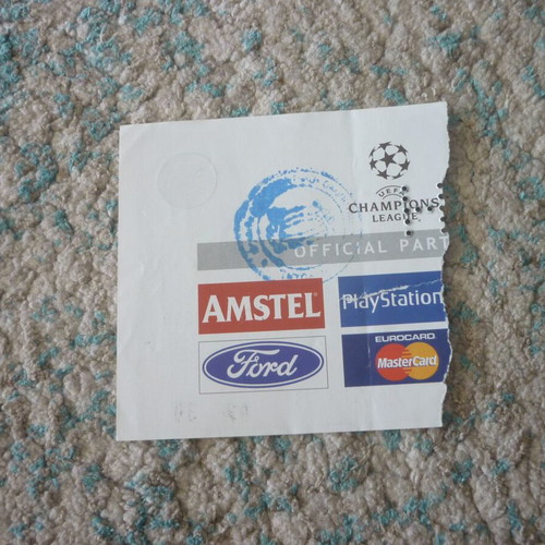 Panathinaikos-Valencia UEFA Champions League Ticket 6/12/2000 used