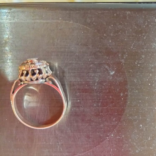 Women's ring 18k 5.66gr with brilliant diamonds like new